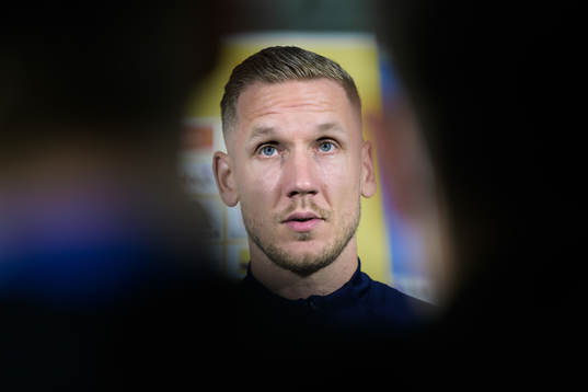 Robin Olsen of the Swedish national football team