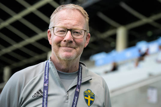 Scout Lasse Jacobsson of the Swedish national football team
