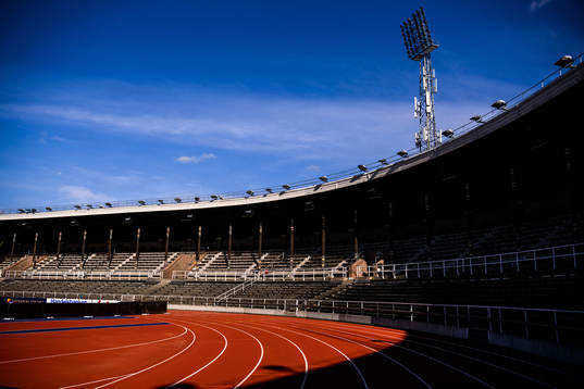 Vy av Stockholms Stadion