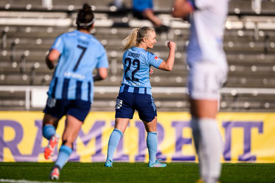 Djurgårdens Tove Almqvist jublar