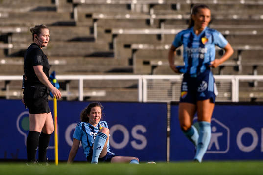 Djurgårdens Julia Walentowicz har ont