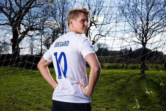 Martin Ødegaard of the Norwegian national football team