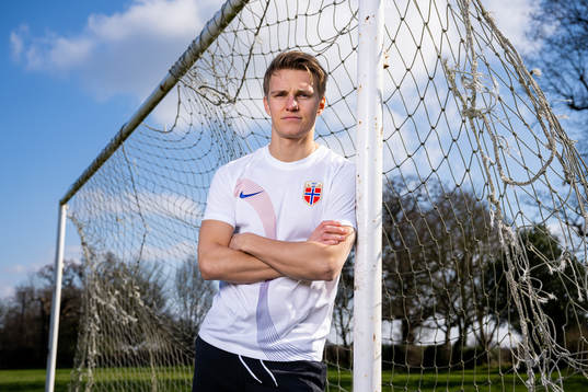Martin Ødegaard of the Norwegian national football team