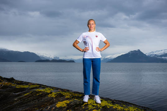 Guro Bergsvand of the Norwegian national football team