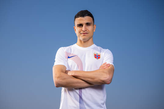 Mohamed Elyounoussi of the Norwegian national football team
