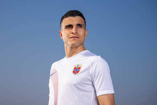 Mohamed Elyounoussi of the Norwegian national football team