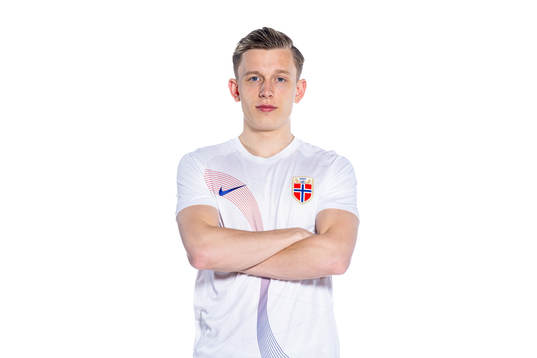 Marcus Holmgren Pedersen of the Norwegian national football