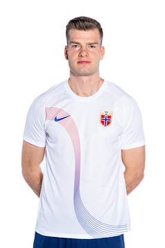 Alexander Sørloth of the Norwegian national football team