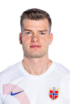 Alexander Sørloth of the Norwegian national football team