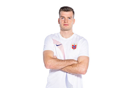 Alexander Sørloth of the Norwegian national football team