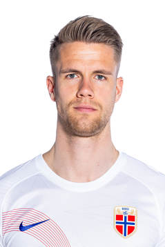 Kristoffer Ajer of the Norwegian national football team