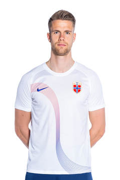 Kristoffer Ajer of the Norwegian national football team