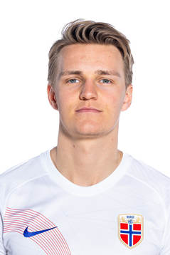 Martin Ødegaard of the Norwegian national football team