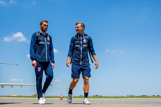 Brede Moe and Marius Lode of the Norwegian national