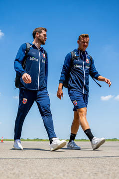Brede Moe and Marius Lode of the Norwegian national
