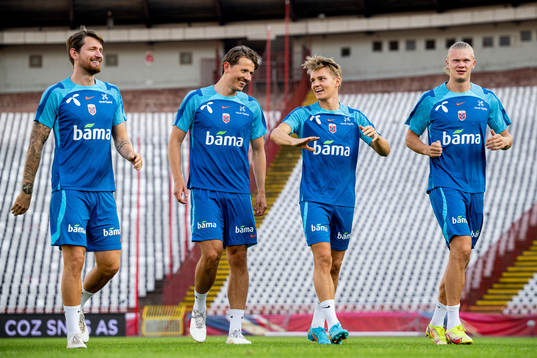 Stefan Strandberg, Sander Berge, Martin Ødegaard and