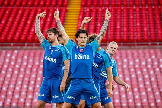 Stefan Strandberg and Mathias Normann of the Norwegian