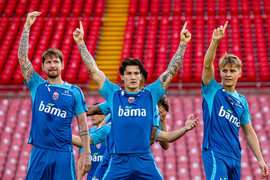 Stefan Strandberg, Mathias Normann and Martin Ødegaard of