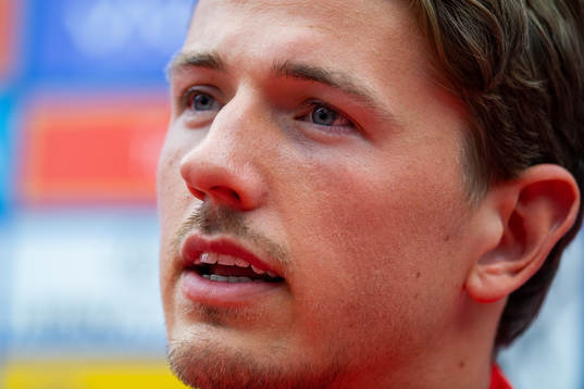 Sander Berge of the Norwegian national football team