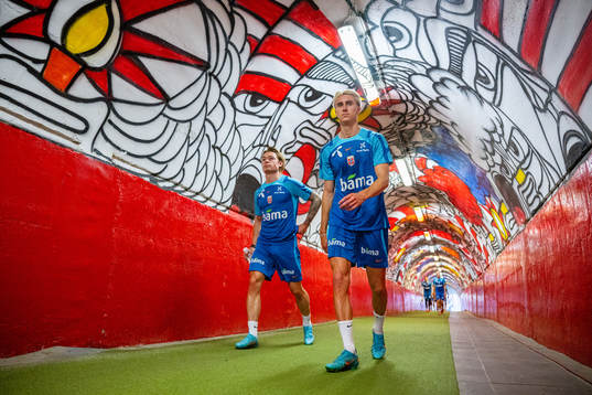 Patrick Berg and Dennis Johnsen of the Norwegian national