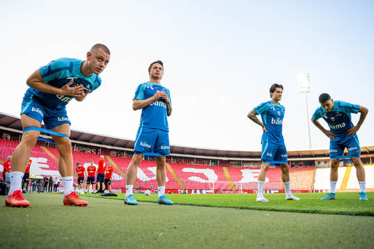 Julian Ryerson, Patrick Berg, Mathias Normann and Mohamed