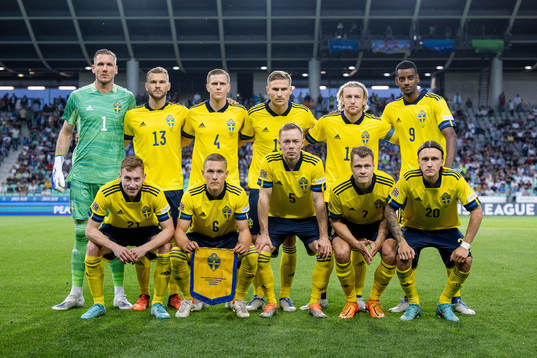 The starting eleven of Sweden