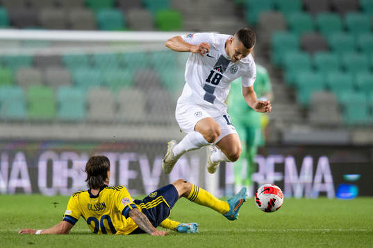 Kristoffer Olsson of Sweden and Zan Celar of Slovenia