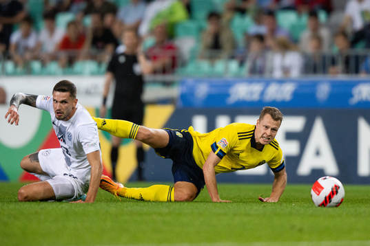 Petar Stojanovic of Slovenia and Viktor Claesson of Sweden