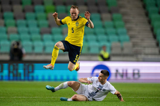 Joel Andersson of Sweden and Gregor Sikošek of Slovenia