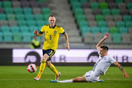 Joel Andersson of Sweden and Gregor Sikošek of Slovenia