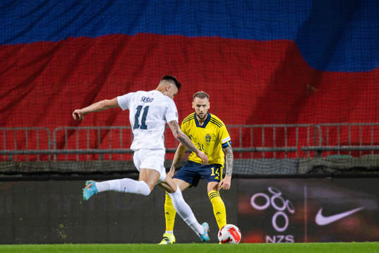 Benjamin Sesko of Slovenia and Alexander Milosevic of Sweden