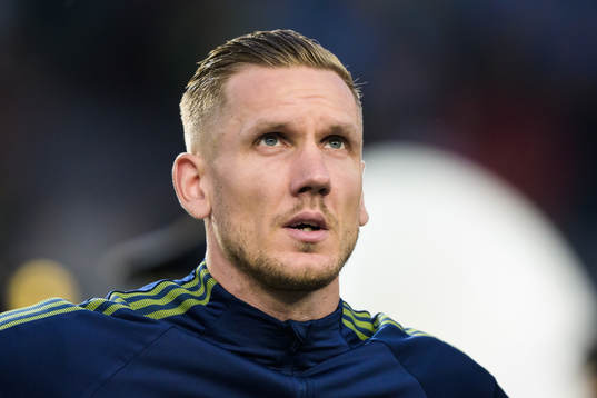 Goalkeeper Robin Olsen of Sweden