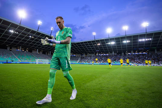 Goalkeeper Robin Olsen of Sweden
