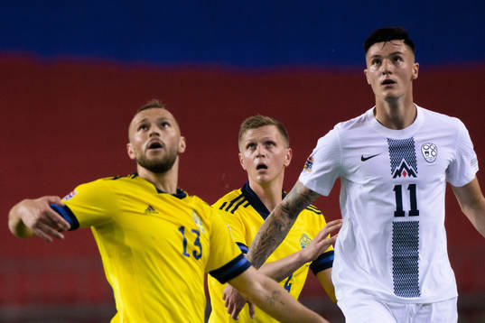 Jesper Karlström and Joakim Nilsson of Sweden against