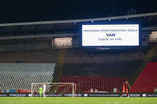 The 0-1 goal by Erling Braut Haaland of Norway awaits a