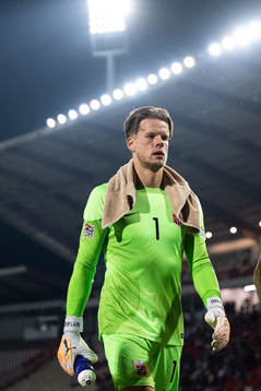 Goalkeeper Ørjan Håskjold Nyland of Norway