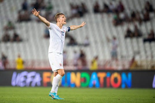 Martin Ødegaard of Norway reacts
