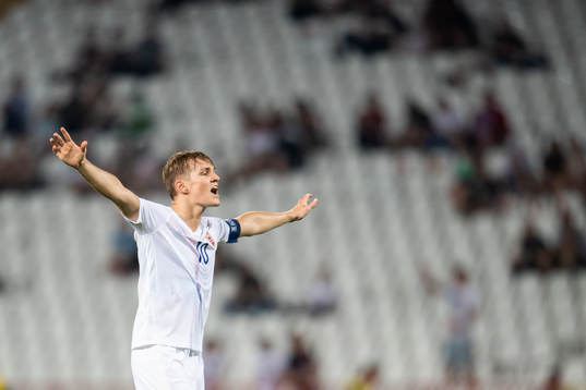 Martin Ødegaard of Norway reacts