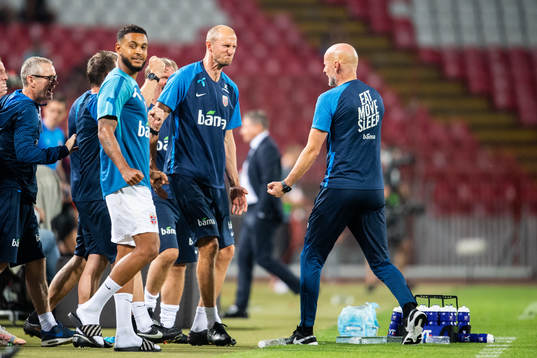 Brede Hangeland, player manager, and Ståle Solbakken, head