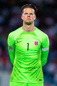 Goalkeeper Ørjan Håskjold Nyland of Norway
