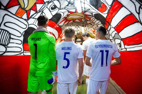 Goalkeeper Ørjan Håskjold Nyland, Birger Meling and