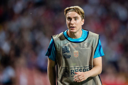 Kristian Thorstvedt of Norway warms up