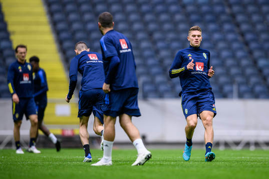 Viktor Gyökeres of the Swedish national football team