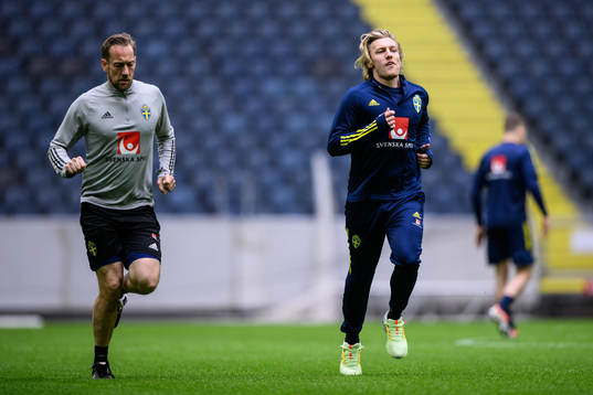 Emil Forsberg of the Swedish national football team
