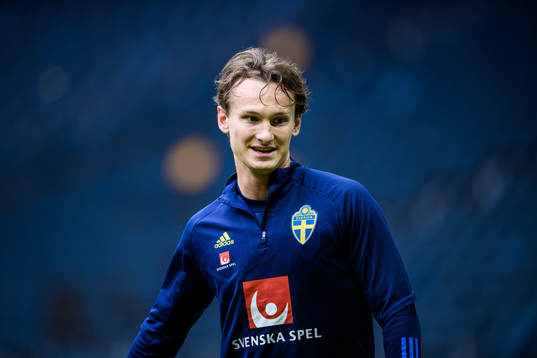 Hjalmar Ekdal of the Swedish national football team