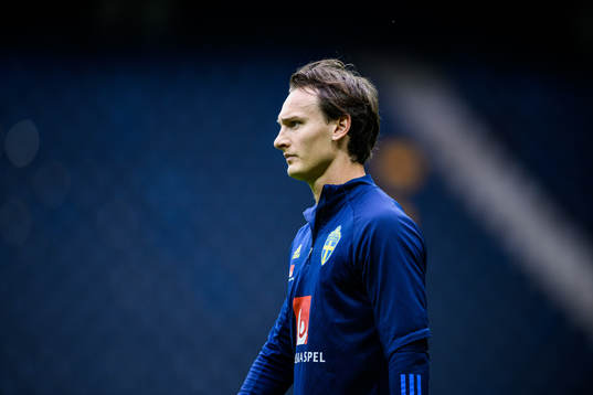 Hjalmar Ekdal of the Swedish national football team
