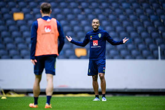 Robin Quaison of the Swedish national football team