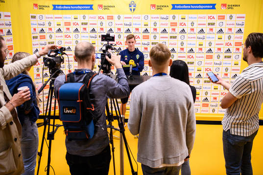 Emil Krafth of the Swedish national football team
