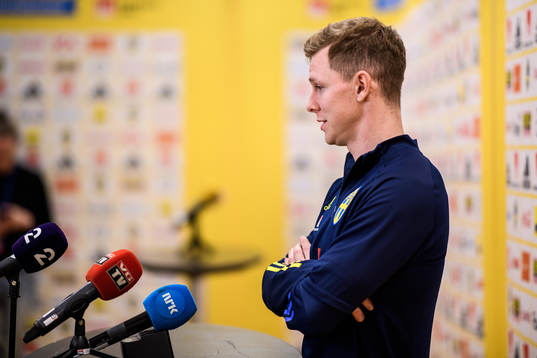 Emil Krafth of the Swedish national football team