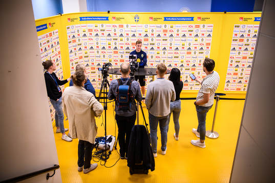 Emil Krafth of the Swedish national football team